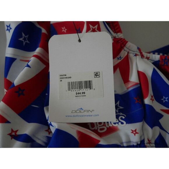 Dolfin Uglies Swimwear V-Back One Piece Swimsuit Pink 38 - Picture 9 of 9